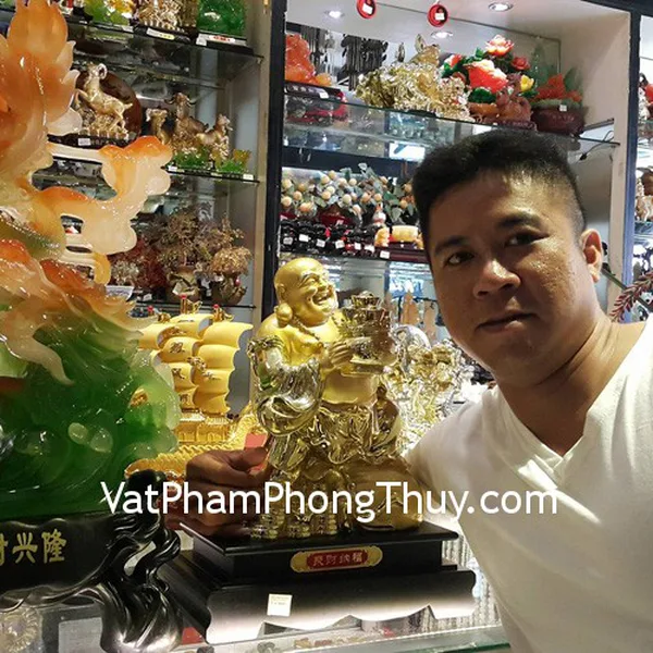 Anh Quang - khách hàng mua rồng xanh bắp cải H326G và tượng phật di lạc A139