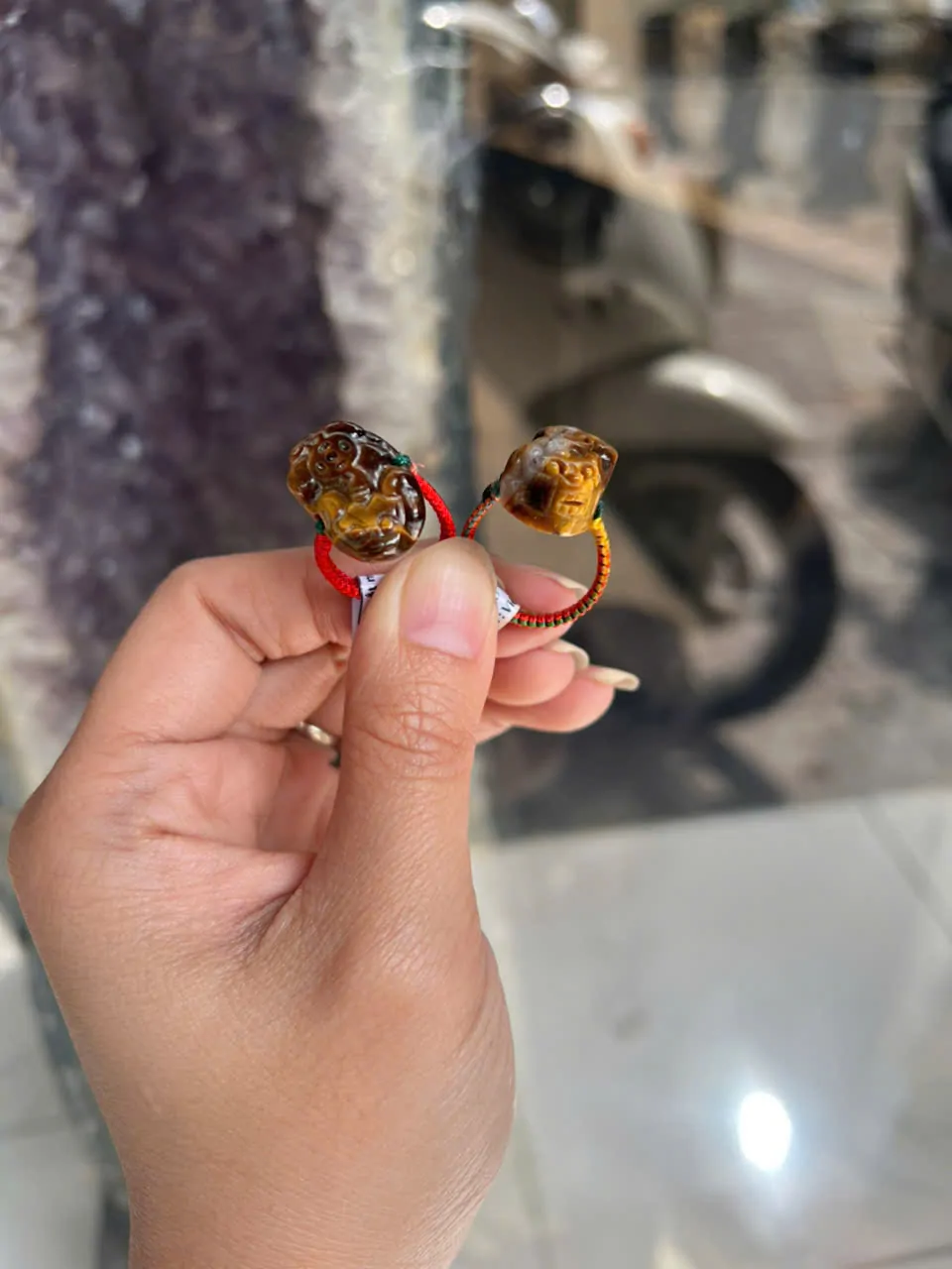 Nhẫn Tỳ hưu mắt mèo dây cước S871