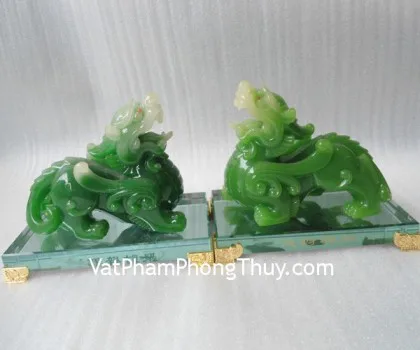 Tỳ hưu ngọc Phỉ Thúy xanh đậm vân mây A+++++ (GCN:587 - 17.85gr) FS6897-F1-4516