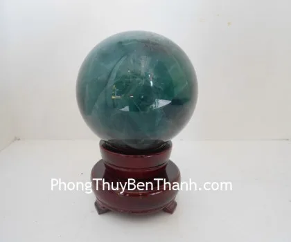 Quả cầu đá thạch anh vàng non M191-S2-1571