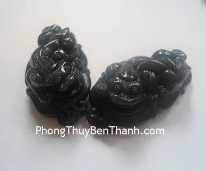Tỳ hưu ngọc Phỉ Thúy xanh đậm vân mây A+++++ (GCN:628 - 29.12gr) FS6897-F1-7367