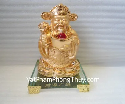 Thần tài vàng đứng đế thủy tinh - tài nguyên quãng tiến H268G