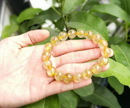 Chuỗi thạch anh tóc vàng S1103-S6-2082