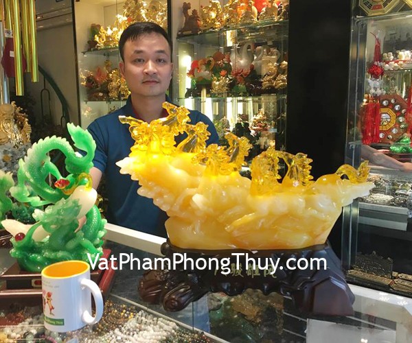 Anh Chơn- Khách hàng mua Bát mã ngọc vàng hồng đồ C104A,Rồng xanh củ sâm trắng G082A